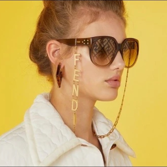 NEW FENDI FF0403/G/S 09Q BROWN SQUARE SUNGLASSES FENDI FF 0403/G/S - Picture 4 of 13